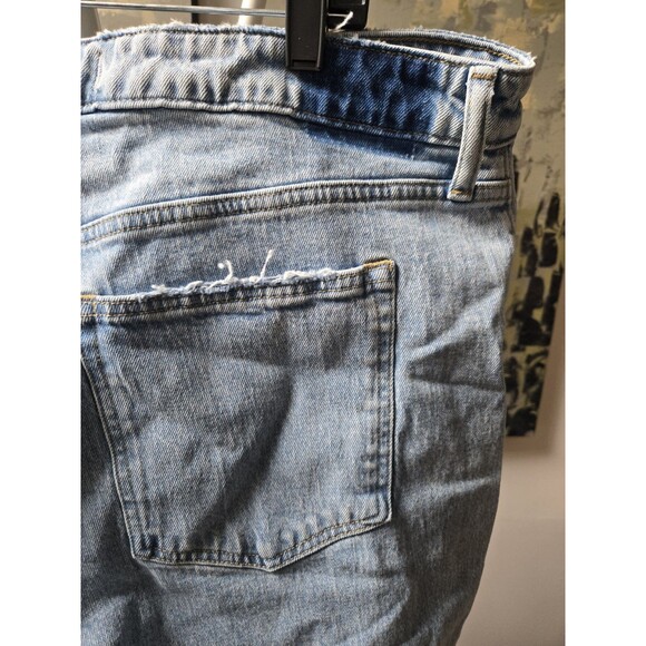 New Abercrombie Fitch Jeans  34/18L  Distressed 90s Relaxed High Rise Curve Love - Picture 9 of 12